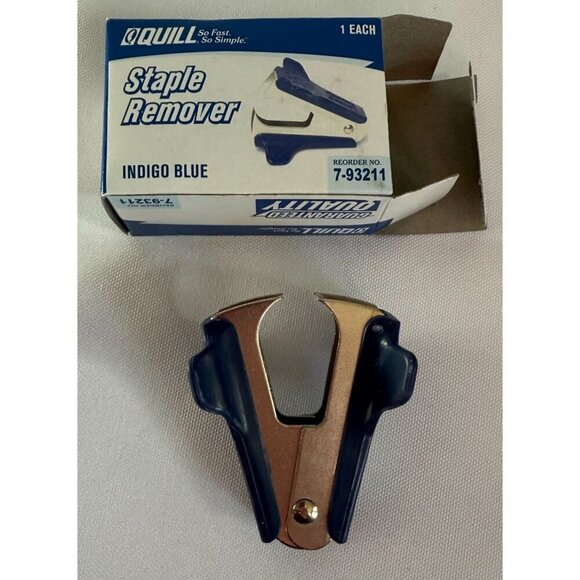 3 Pack - Quill Brand Heavy Duty Staple Remover Indigo Blue NIB - Picture 3 of 5